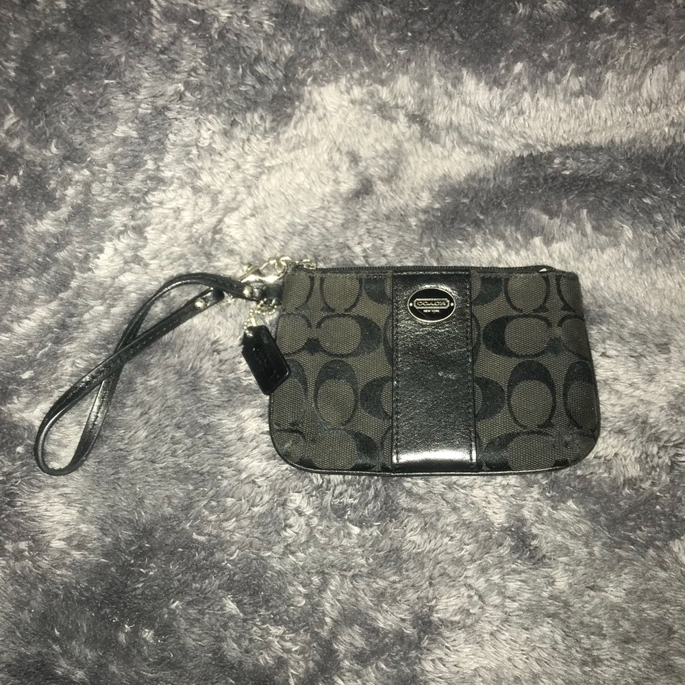 Black Coach Wristlet